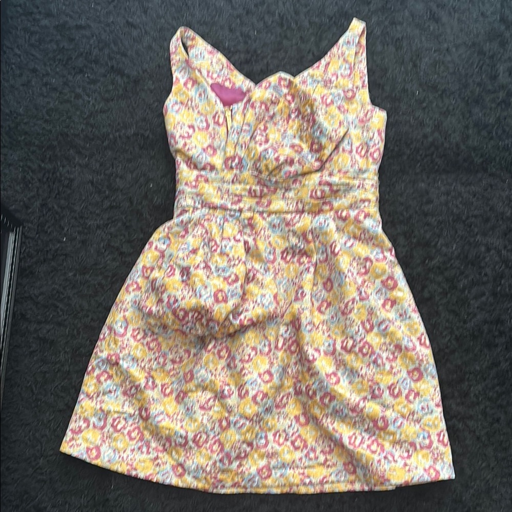 Floral Yellow and Pink Zac Posen for Target Dress